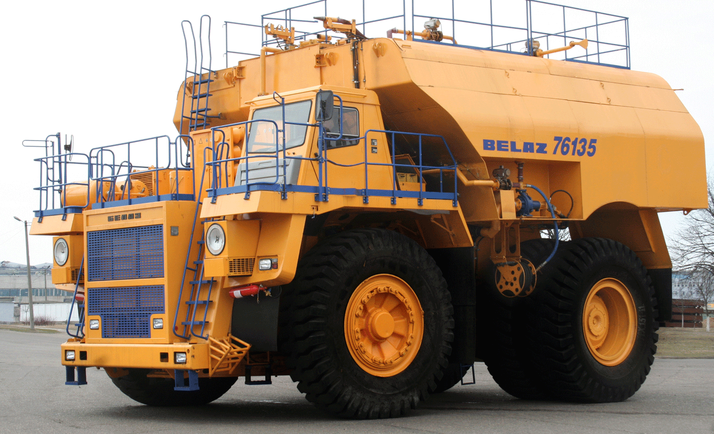 BELAZ-7613 water sprinkling vehicles