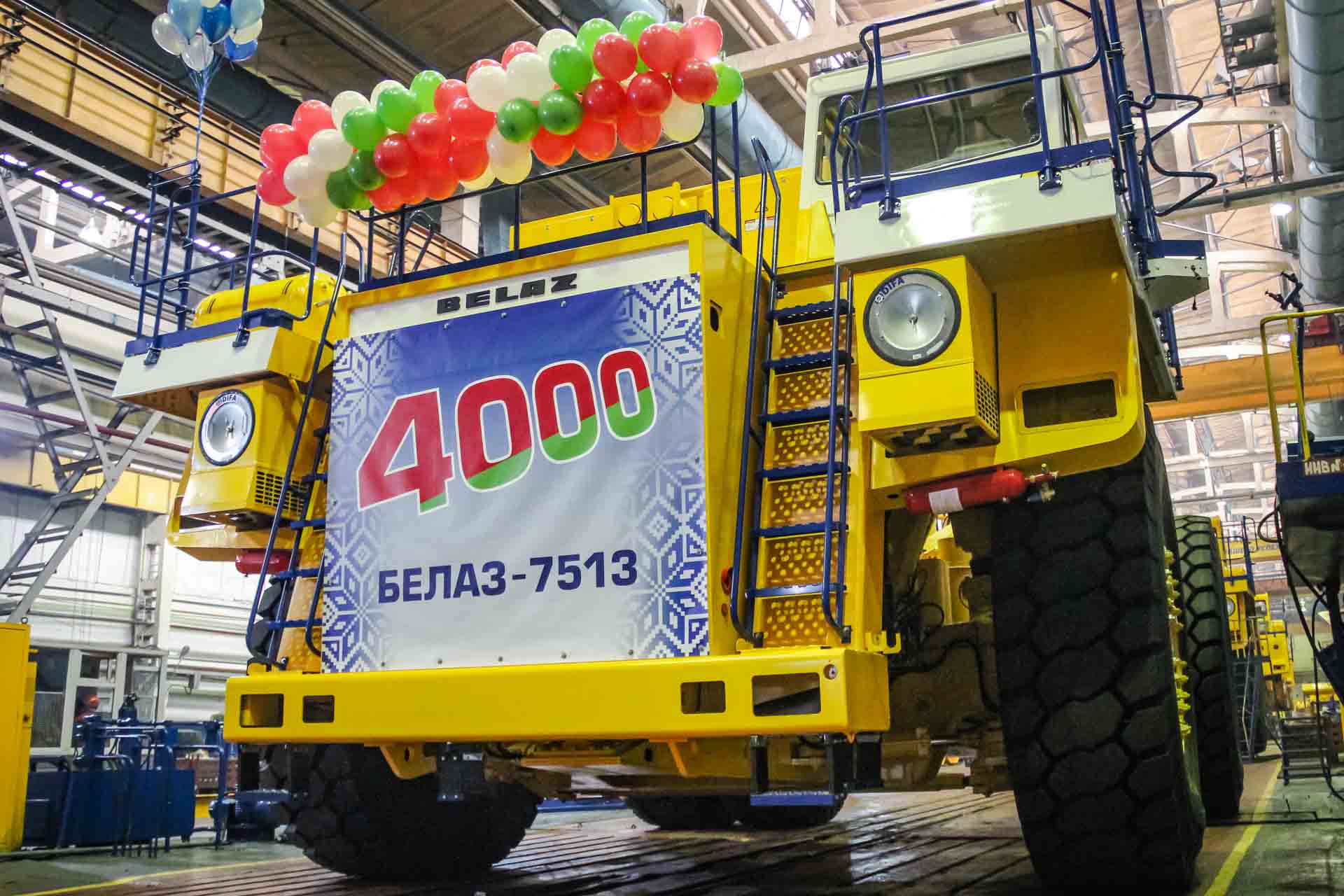 4,000th BELAZ-7513 mining dump truck