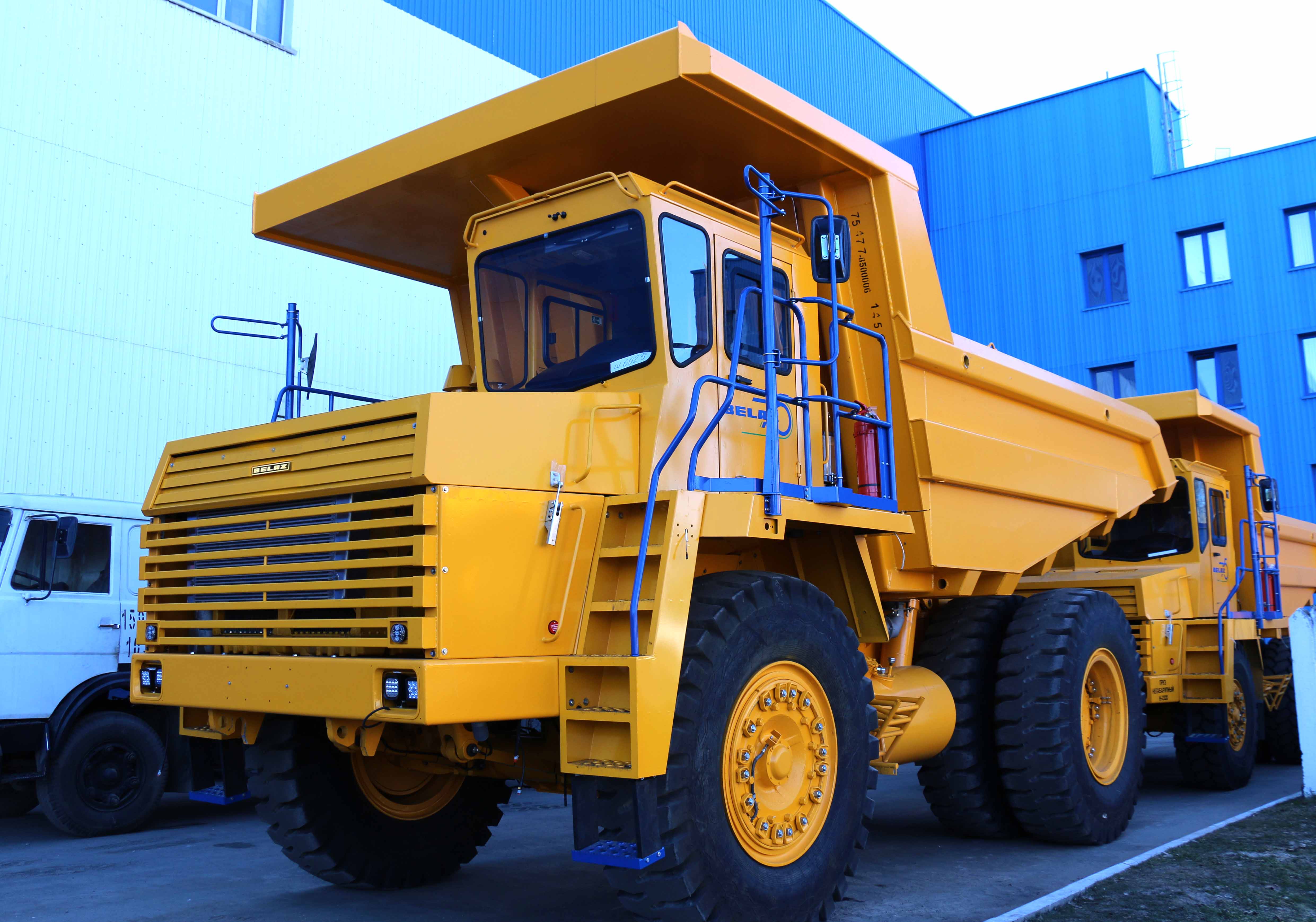 A new model in the line of 45-ton BELAZ dump trucks is undergoing ...