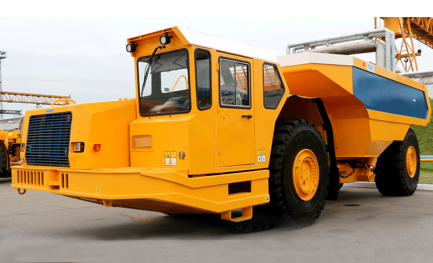 MOAZ-7585 underground mining dump trucks