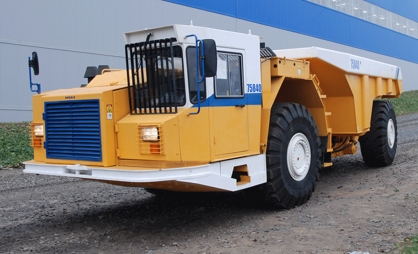MOAZ-75840 underground mining dump trucks