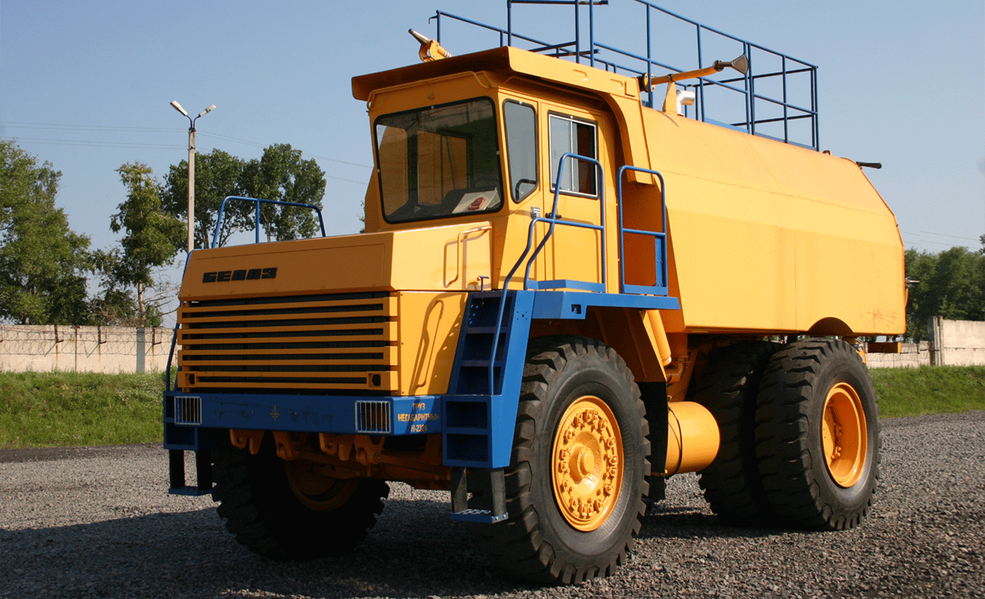 BELAZ-7647 water sprinkling vehicles