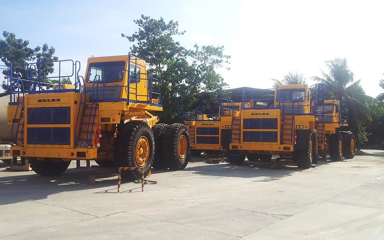 First supply of 55MT BELAZ dump trucks to the Philippines 